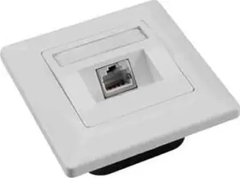Prizë rrjeti Solarix 1x RJ45, STP Cat6, e bardhë