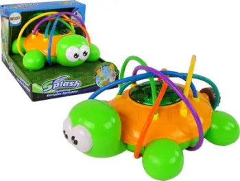 Lodër shatërvan kopshti Leantoys Turtle, plastikë, për fëmijë, jeshile