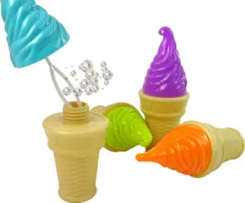 Lodër flluska sapuni Leantoys Ice Cream, 80ml, shumëngjyrëshe