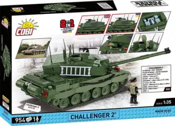 Set ndërtimi Cobi Challenger 2, shkalla 1/35, 954 pjesë, shumëngjyrësh