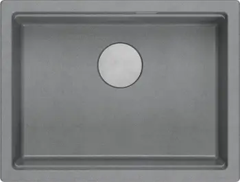 Lavaman kuzhine Quadron Logan 100, granit, nën banak, Silver Stone