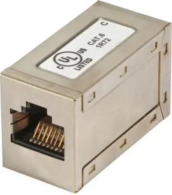 Adapter rrjeti EFB Elektronik 37489.1, RJ-45 Cat.6, lidhës 1:1, bronz