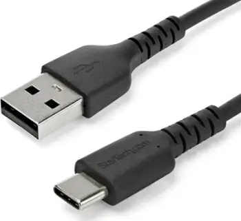 Kabllo USB StarTech 2m, USB A në USB C, 3A 60W, e zezë