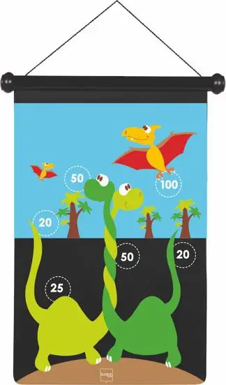 Lojë me shigjeta magnetike Fat Brain Toys Magnetic Darts Dinosaurs Large, për fëmijë 5 deri 9 vjeç, shumëngjyrëshe