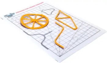 Bazë vizatimi 3D 3Doodler Start DoodlePad, për stilolaps 3D, transparente