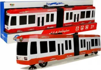 Lodër autobus i artikuluar Lean Sport, me fërkim, 47cm, i kuq