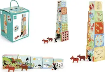 Kullë grumbullimi Scratch World Animal, 10 blloqe, edukative, shumëngjyrëshe