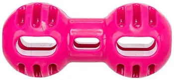 Lodër për qen Trixie Dumbbell Soft and Strong TPR, hantel, rozë
