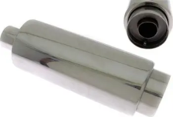 Shtypës fundor TurboWorks End Muffler, dalje 100mm, hyrje 76mm, çelik inox