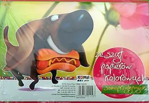 Fletore me letra vetëngjitëse Koma Plast, format A5, shumëngjyrëshe