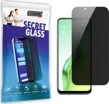 Xham mbrojtës privatësie Grizz SecretGlass për Oppo A31 2020, 9H, transparent