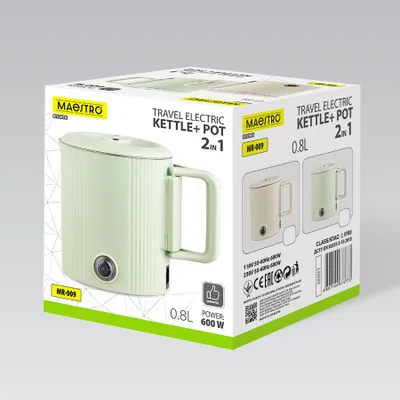 Ibrik elektrik Maestro MR-009, 0.8L, 600W, ment - 5