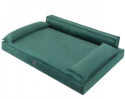 Shtrat sofa për qen Doggy Champion XL, 99x66cm, material velvet, gri - 1