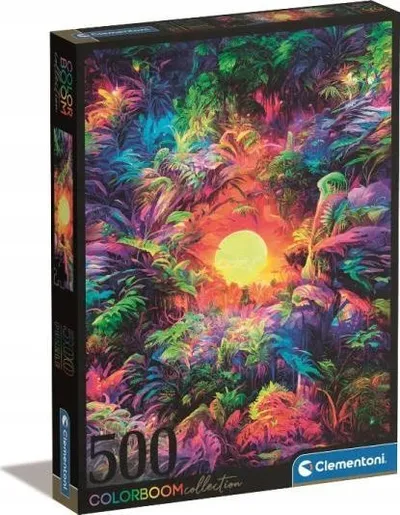 Puzzle Clementoni Colorboom Psychedelic Jungle, 500 copa, shumëngjyrësh - 1
