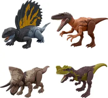 Figurë aksion dinosaur Jurassic World Strike Attack, veprim goditës, stile të ndryshme