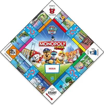 Lojë tavoline Monopoly Junior PAW Patrol, për fëmijë, shumëngjyrëshe - 2