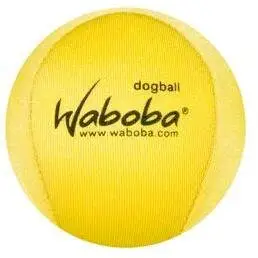 Top lodër për qen Waboba Fetch, për ujë, noton dhe kërcehet, i verdhë