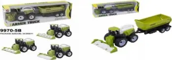 Lodër traktor bujqësor Maksik 9970-5B, plastikë, për fëmijë, jeshil