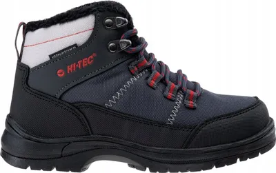 Çizme fëmijësh Hi-Tec Lusari Mid WP Jr, të papërshkueshme nga uji, të ngrohta, gri të errëta - 1
