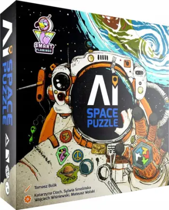 Lojë tavoline AI Space Puzzle, bashkëpunuese, deduktive, shumëngjyrëshe