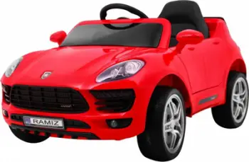 Makina elektrike për fëmijë Ramiz Turbo S, me bateri, telekomandë, e kuqe