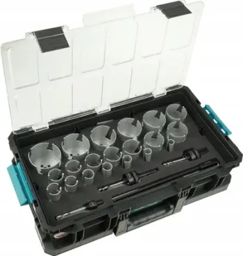 Set freza rrethore Dedra TCT 20 copë, diametra 20-83mm, në kuti SAS