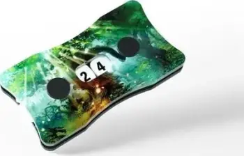 Numërues pikësh Gamegenic Double Dials Forest, deri 99 pikë, akrilik, jeshil