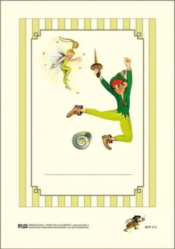 Set letra ngjitëse dekorative Rossi BKP 013 Peter Pan, 6 copë