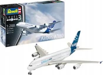 Model avion Revell Airbus A380, set ndërtimi, shkallë 1:288