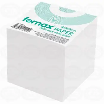 Fornax Postit 90X90X90Mm I Bardhe Me Ngjites 1/16
