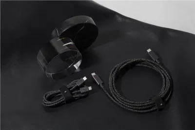 Kabëll USB C në USB C Native Union Belt Cable C C PRO, 2.4m, 240W, gri Cosmos - 3