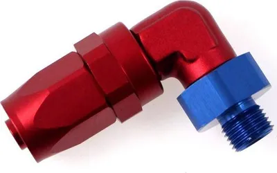 Lidhës rrotullues 90° TurboWorks AN10, 7/8-14", alumini, i zi - 1