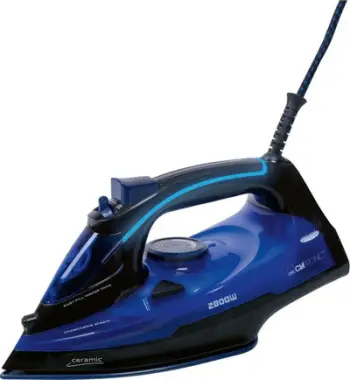 Hekur me avull Clatronic DB 3755, 2800W, shollë qeramike, blu e zezë