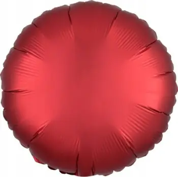 Balonë folie okoll Lustre, 43cm, e kuqe e errët