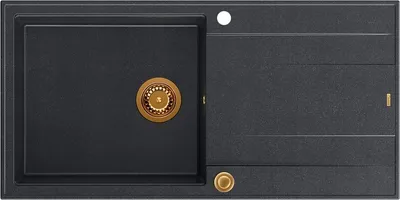 Lavaman kuzhine Quadron Evan 146, GraniteQ, i zi me elemente bakri - 1