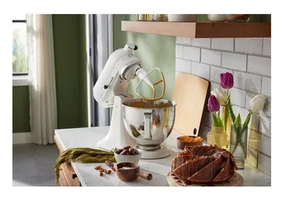 Mikser qëndror KitchenAid Artisan 125, 4.8L, 10 shpejtësi, ngjyrë krem - 2