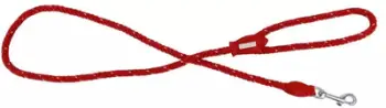 Zinxhir për qen Barry King Rope, 120cm, reflektues, i kuq