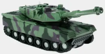 Lodër tank Military Tank, 24cm, dritë dhe zë, jeshile kamuflazh