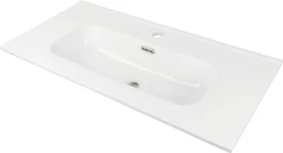 Lavaman banjoje Deante CTU 6U8M, qeramikë e integruar, 80 cm, i bardhë - 1