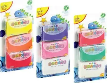 Plastelinë Carioca Plasticine, 180g, 3 ngjyra të përziera