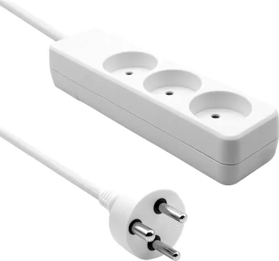 Zgjatues ProXtend Danish Power Strip, 3 dalje, 10m, i bardhë - 1