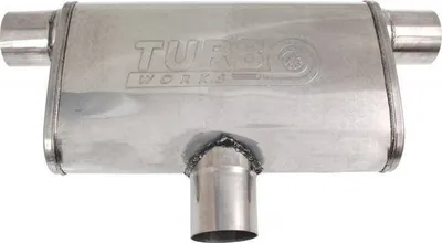 Silenciator sportiv TurboWorks LT 409SS, Rear Middle, 70mm, çelik inox - 1