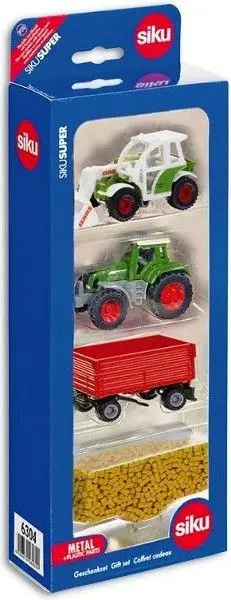 Set lodrash bujqësore Siku Agricultural Gift Set 6304, modele miniaturë, shumëngjyrësh