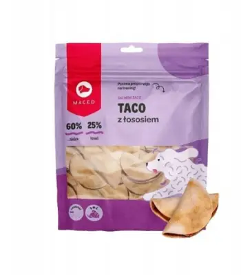 Shpërblim për qen Maced Taco Salmon, 500g