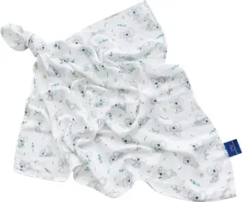 Pelena bambuje Bocioland Bamboo Diaper 0347, 75x75 cm, motiv koala, e bardhë