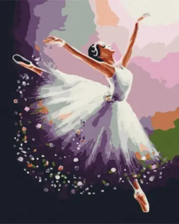 Set pikturë me numra Symag Paint It BS7131 Ballet, 40x50cm, kanavacë
