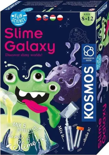 Set eksperimental Kosmos Slime Galaxy, 5 lloje slime, mosha 8-12 vjeç, shumëngjyrësh