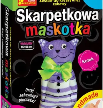 Set kreativ lodër çorape mace Ranok Creative, 15x8 cm, 6+, shumëngjyrëshe