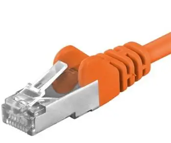 Kabllo Premiumcord Patchcable CAT6a S-FTP, RJ45-RJ45, AWG 26/7 1m, portokalli
