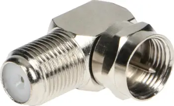 Konektor këndor antene Virone ZA-15, Plug F në Socket F, kontakte bakri